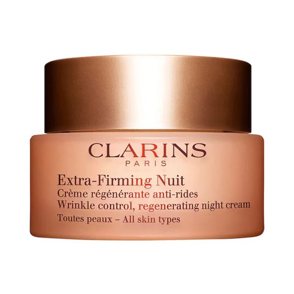 ✅Clarins  Extra-Firming Wrinkle Control Regenerating Night Cream ~ BNIB - Picture 1 of 9